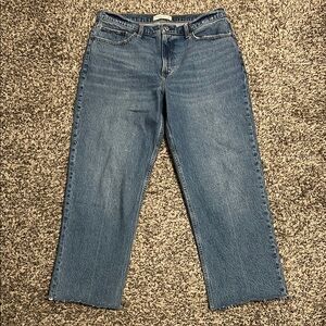Abercrombie & Fitch Blue Straight Leg Jeans